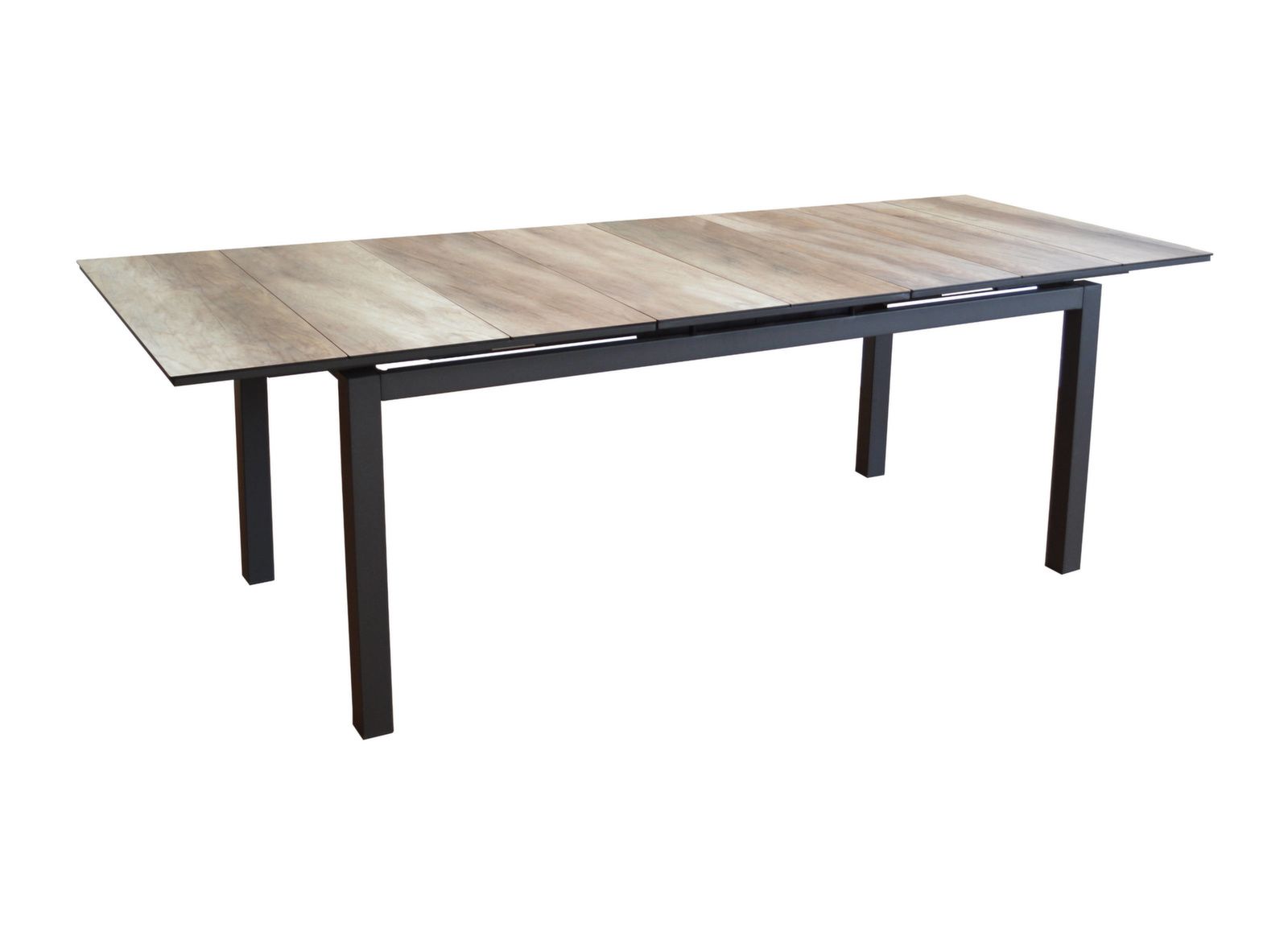 Table Tahaa 210/280 cm, plateau à lames Fundermax®