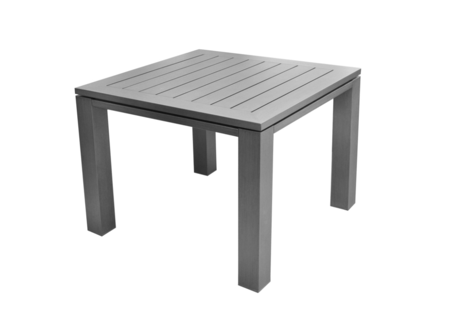 Table Latino carrée 78 cm + 4 chaises Antibes