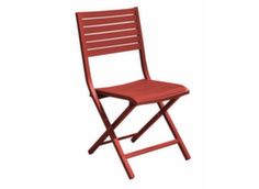 Chaise de jardin pliante Lucca rouge - Proloisirs