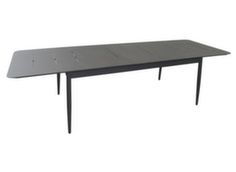 Table rectangle à allonge amovible aluminium et plateau ajouré résistant - Proloisirs