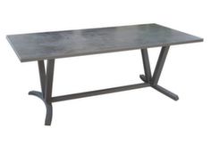 Table rectangle fixe plateau céramique Dekton® - Proloisirs
