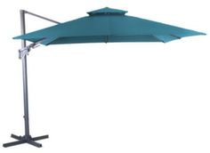 Parasol mat déporté rotatif et toile orientable ventilée - Proloisirs