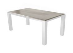 Table rectangle design plateau aluminium - Proloisirs