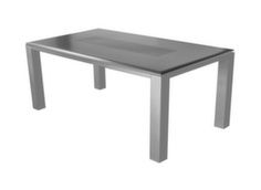 Table rectangulaire aluminium plateau ajouré - Proloisirs