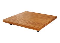 Table basse rectangulaire plateau teck - Océo