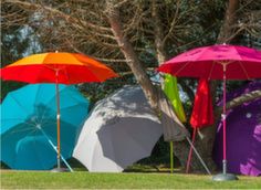 parasol pied coloré plage