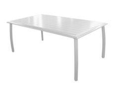 Table rectangulaire fixe blanc - Proloisirs