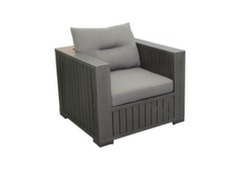 fauteuil sofa aluminium et coussins confortable promo - Proloisirs