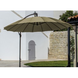 Parasol deporte pagode 3m taupe