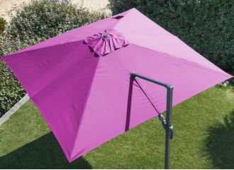 Toile pour parasol déporté 3 x 3 m orientable