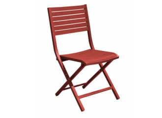 Chaise de jardin pliante Lucca rouge - Proloisirs
