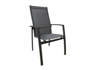 fauteuil de jardin haut dossier fusion gris