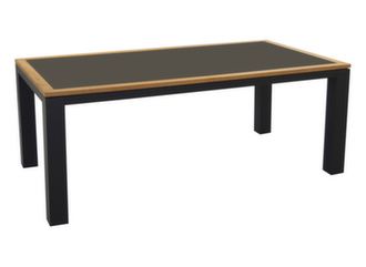 Table de jardin Torino 232 cm avec plateau Kedra® et bois teck FSC® - Proloisirs