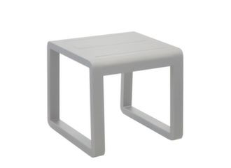 Table basse carrée Antonino aluminium blanc - Océo