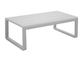 Table basse rectangulaire Antonino aluminium blanc - Océo