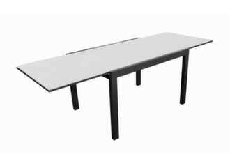 Table Elise 200/300 cm, plateau verre