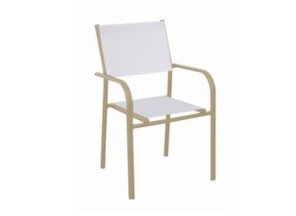 Lot de 6 fauteuils empilables Duca (TPEP chiné Blanc)